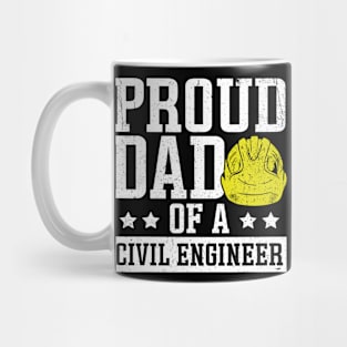 Civil Engineering Proud Dad Construction Civil Engineer Mug